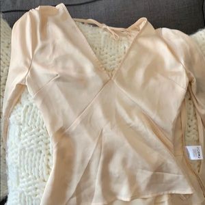 New with tags cream LPA open back top